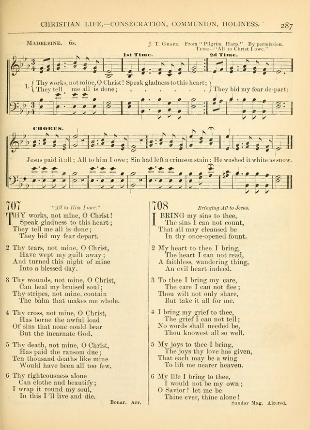 Hymns for the Sanctuary and Social Worship: with tunes page 287