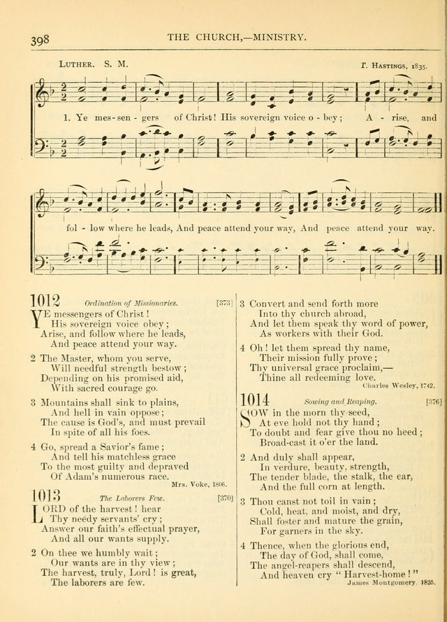 Hymns for the Sanctuary and Social Worship: with tunes page 402