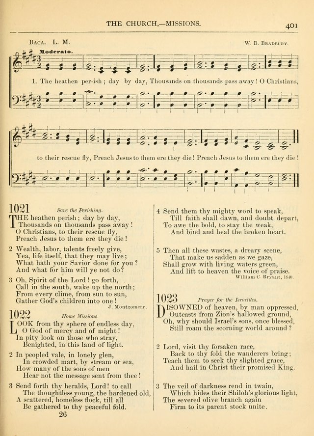 Hymns for the Sanctuary and Social Worship: with tunes page 405