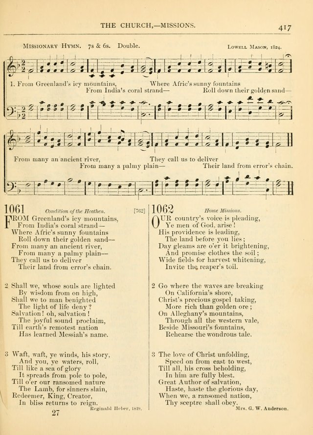 Hymns for the Sanctuary and Social Worship: with tunes page 421