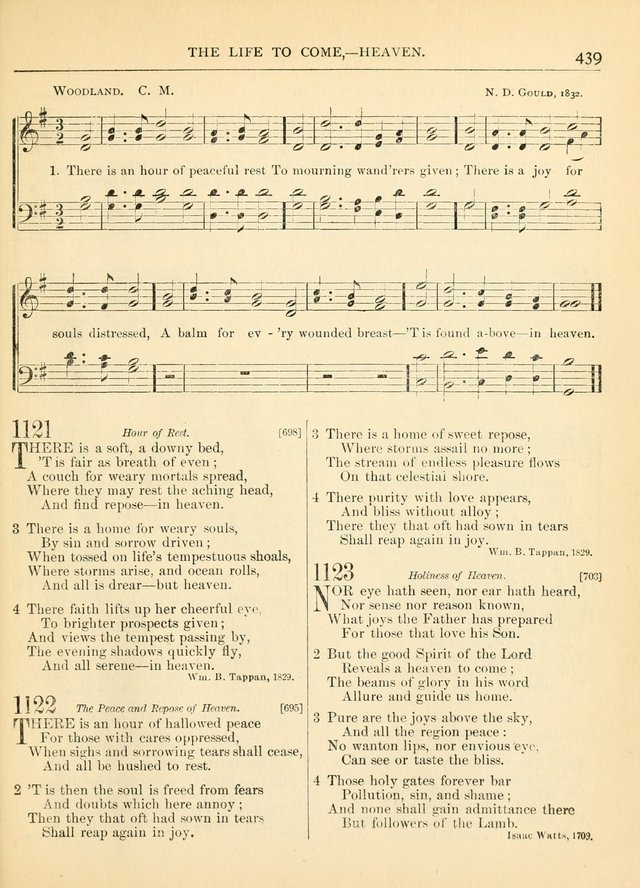 Hymns for the Sanctuary and Social Worship: with tunes page 443