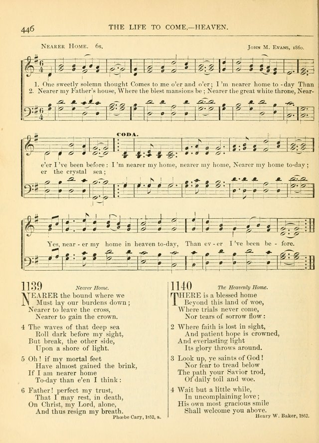 Hymns for the Sanctuary and Social Worship: with tunes page 450