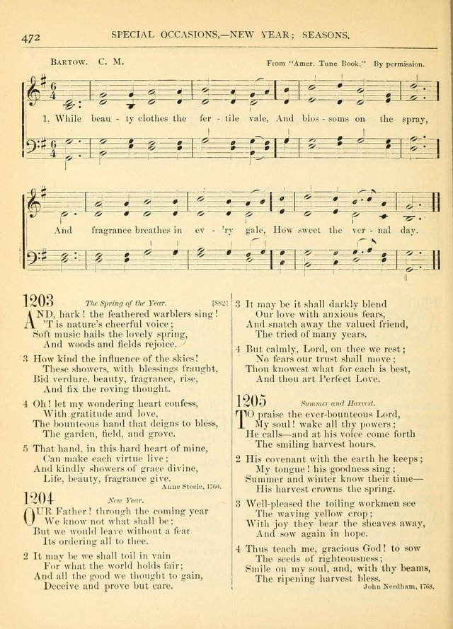 Hymns for the Sanctuary and Social Worship: with tunes page 476