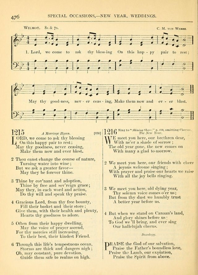 Hymns for the Sanctuary and Social Worship: with tunes page 480