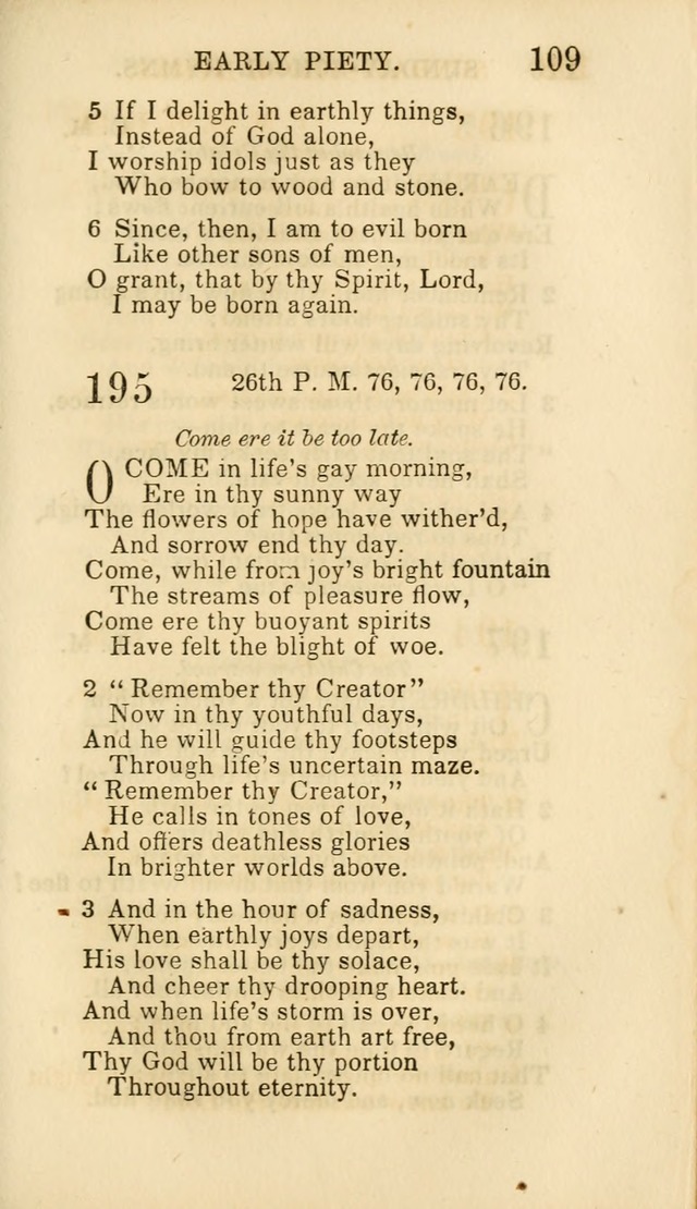 Hymns for Sunday Schools, Youth and Children page 111