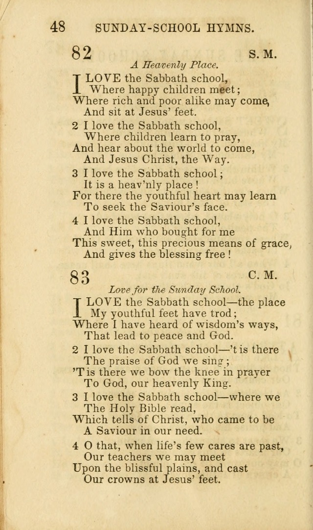 Hymns for Sunday Schools, Youth and Children page 48