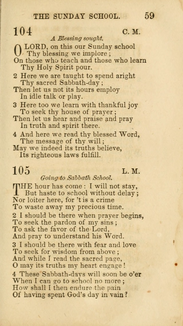 Hymns for Sunday Schools, Youth and Children page 59