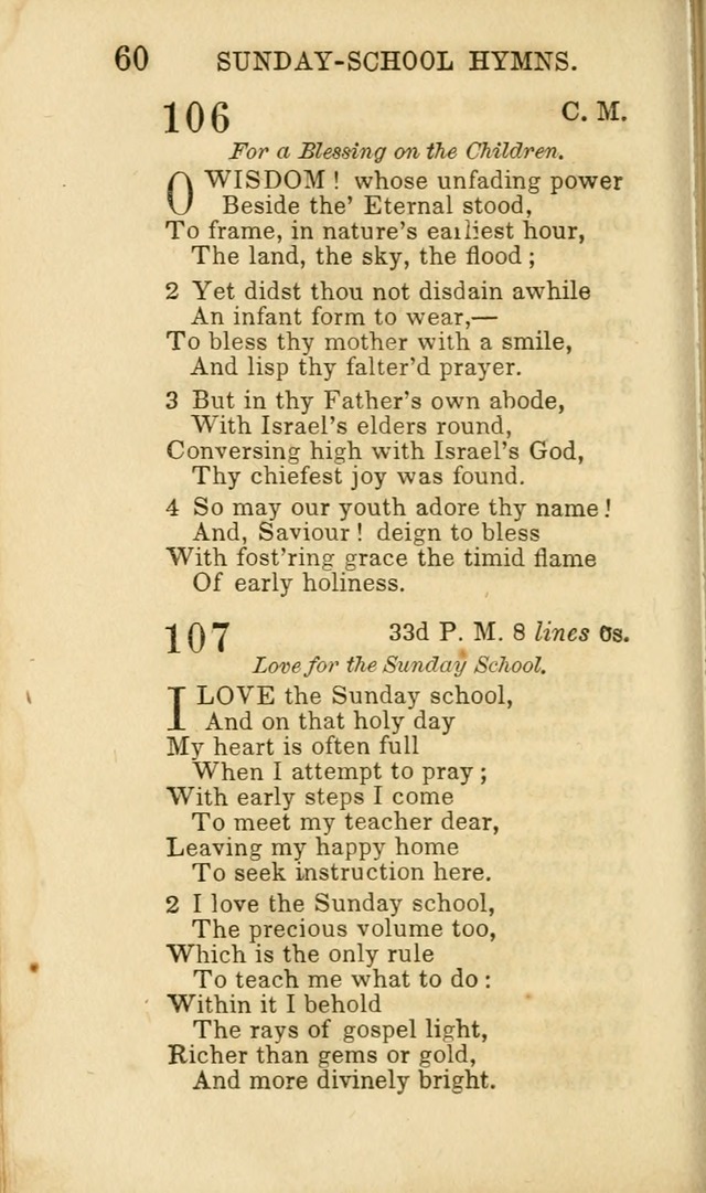 Hymns for Sunday Schools, Youth and Children page 60