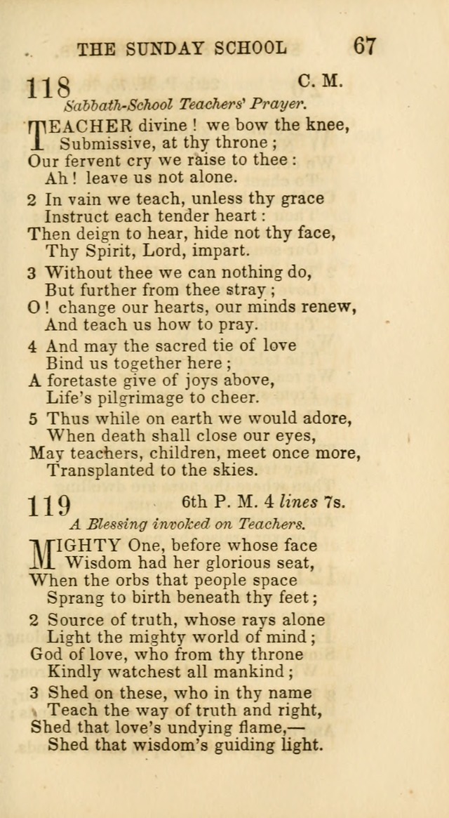 Hymns for Sunday Schools, Youth and Children page 67