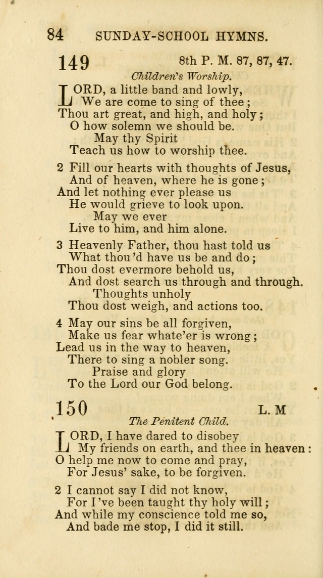 Hymns for Sunday Schools, Youth and Children page 84