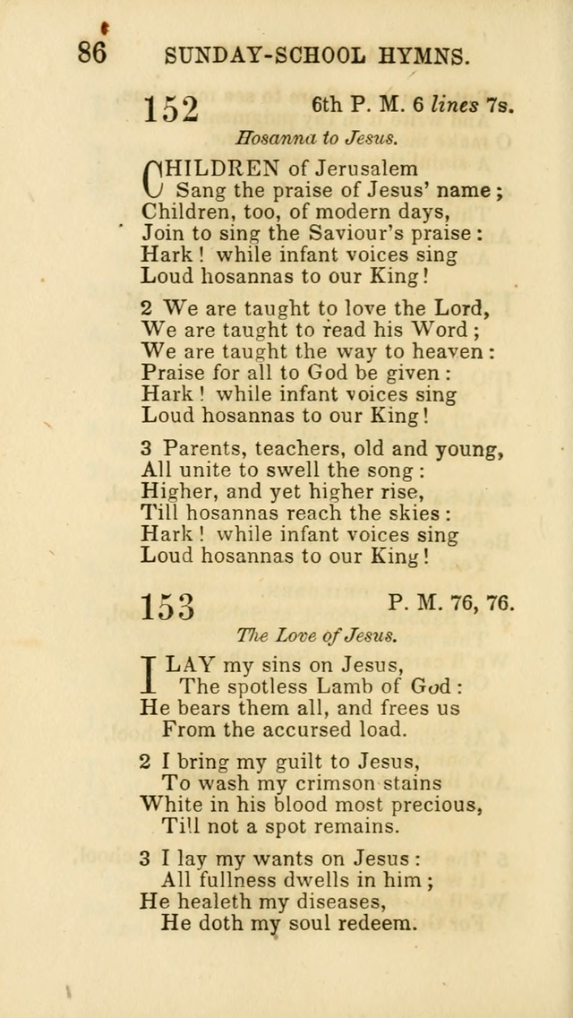 Hymns for Sunday Schools, Youth and Children page 86