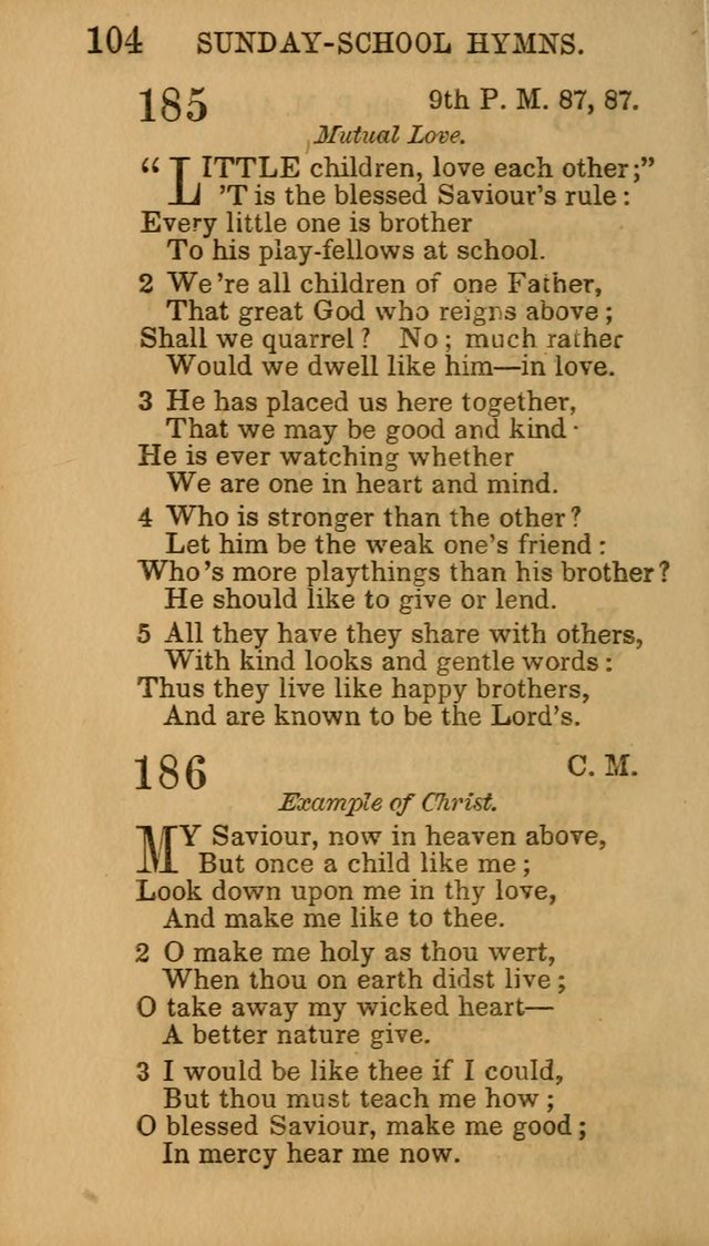 Hymns for Sunday Schools, Youth, and Children page 104