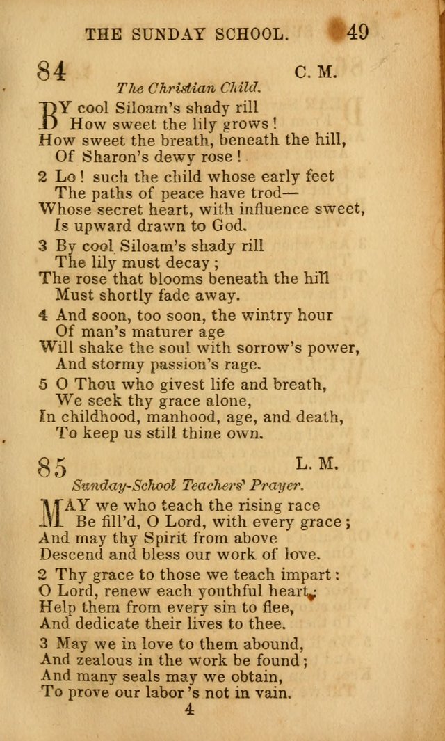 Hymns for Sunday Schools, Youth, and Children page 49