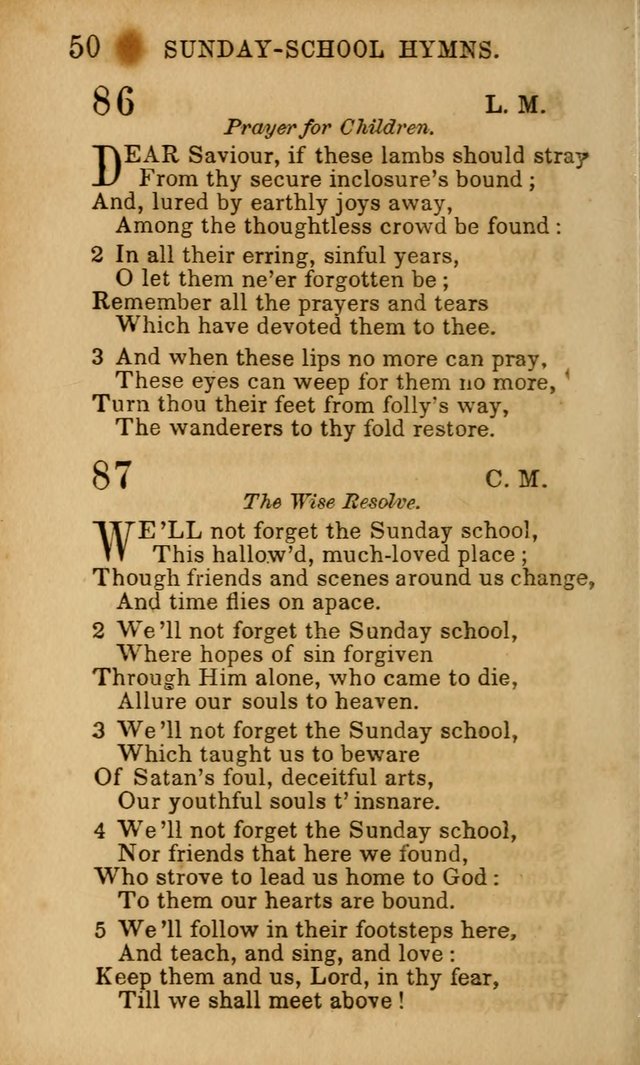 Hymns for Sunday Schools, Youth, and Children page 50