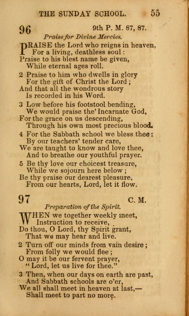 Hymns for Sunday Schools, Youth, and Children page 55