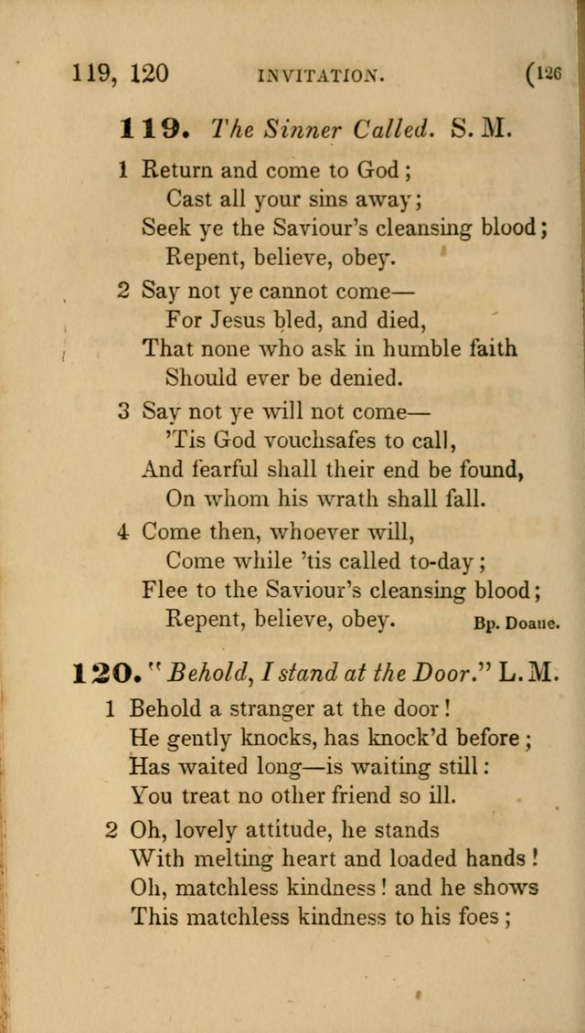 Hymns for Social Worship: selected from Watts, Doddridge, Newton, Cowper, Steele and others page 126