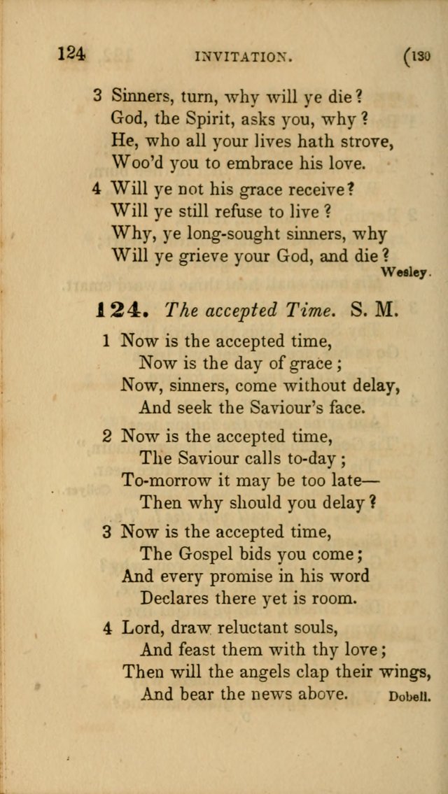 Hymns for Social Worship: selected from Watts, Doddridge, Newton, Cowper, Steele and others page 130