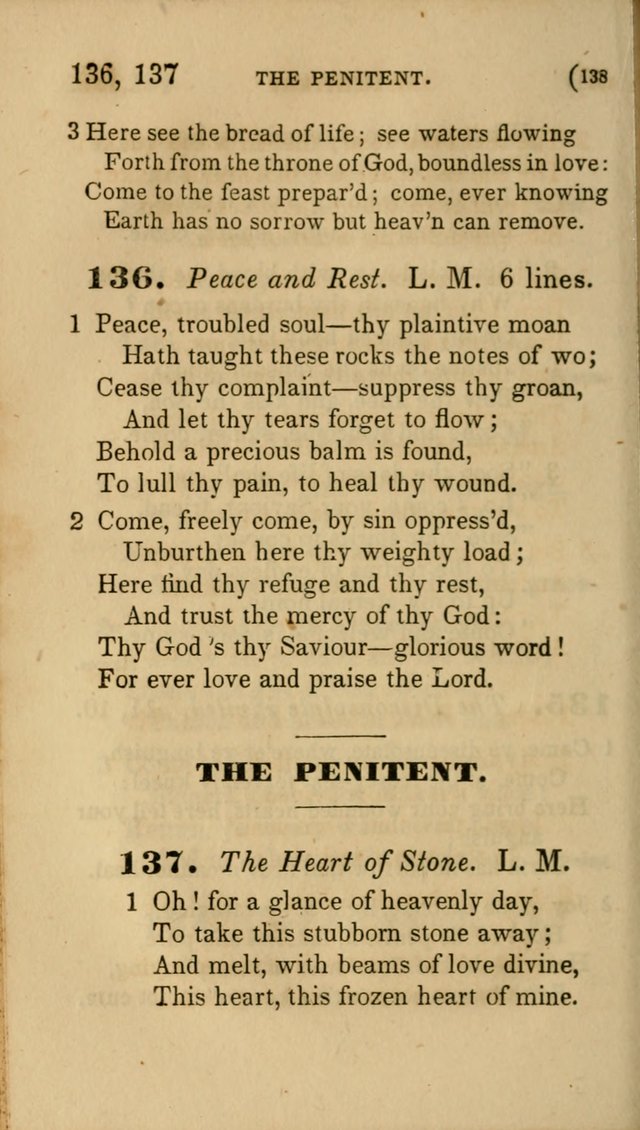 Hymns for Social Worship: selected from Watts, Doddridge, Newton, Cowper, Steele and others page 138