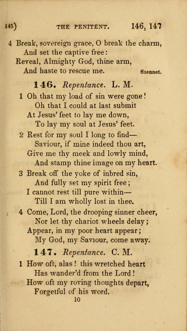 Hymns for Social Worship: selected from Watts, Doddridge, Newton, Cowper, Steele and others page 145