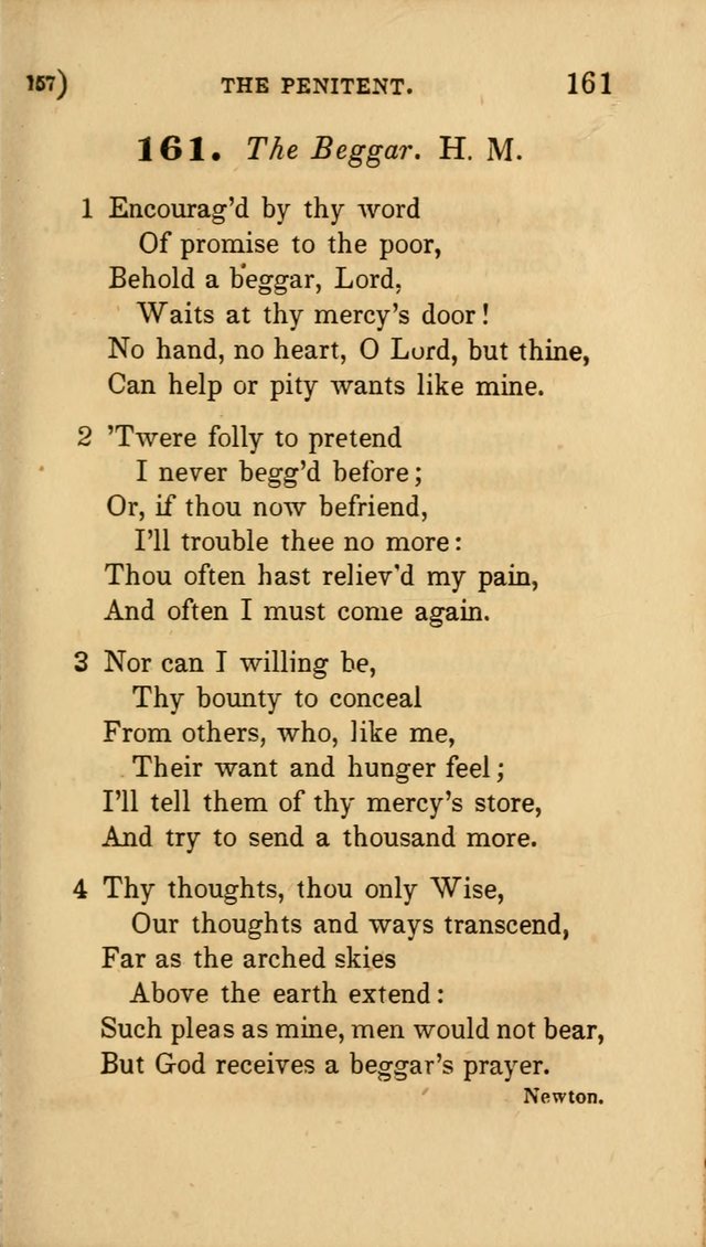 Hymns for Social Worship: selected from Watts, Doddridge, Newton, Cowper, Steele and others page 157