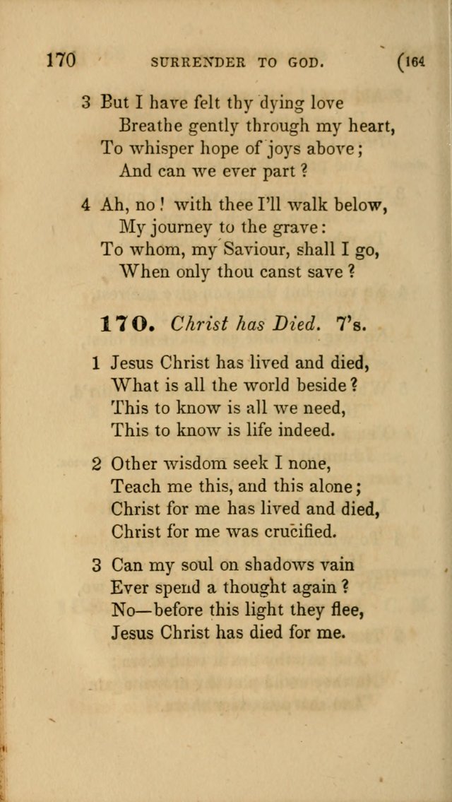 Hymns for Social Worship: selected from Watts, Doddridge, Newton, Cowper, Steele and others page 164