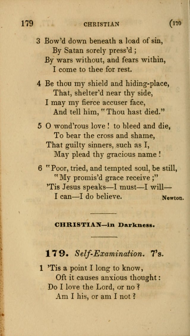 Hymns for Social Worship: selected from Watts, Doddridge, Newton, Cowper, Steele and others page 170