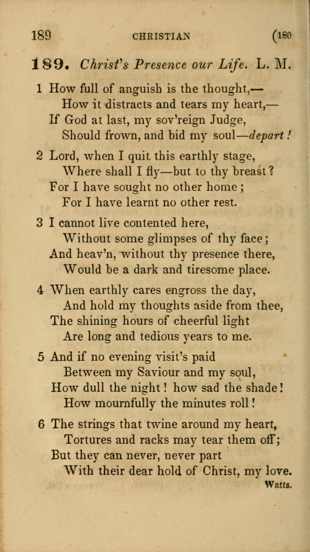 Hymns for Social Worship: selected from Watts, Doddridge, Newton, Cowper, Steele and others page 180