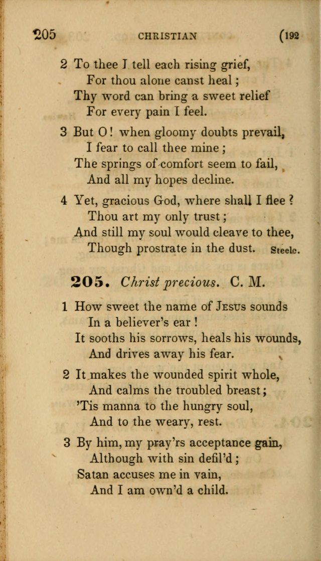 Hymns for Social Worship: selected from Watts, Doddridge, Newton, Cowper, Steele and others page 192