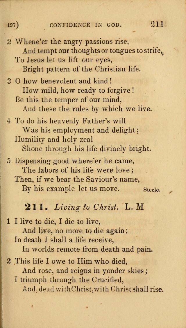 Hymns for Social Worship: selected from Watts, Doddridge, Newton, Cowper, Steele and others page 197