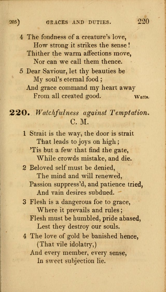 Hymns for Social Worship: selected from Watts, Doddridge, Newton, Cowper, Steele and others page 205