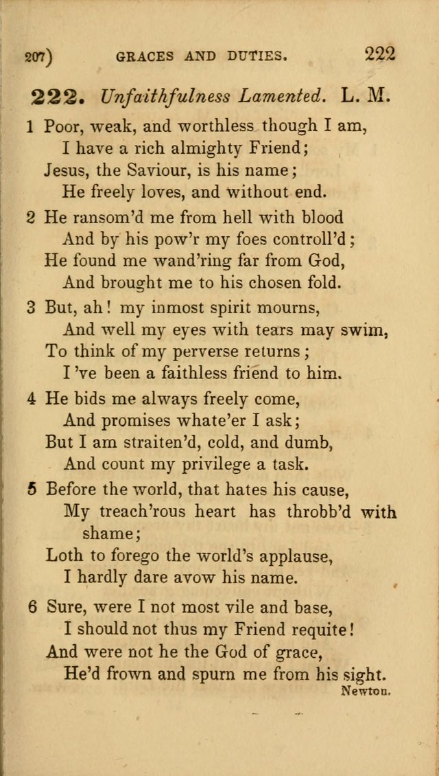 Hymns for Social Worship: selected from Watts, Doddridge, Newton, Cowper, Steele and others page 207