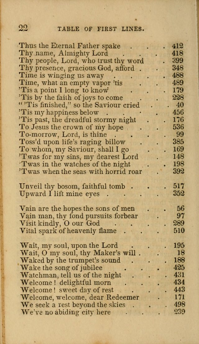 Hymns for Social Worship: selected from Watts, Doddridge, Newton, Cowper, Steele and others page 22