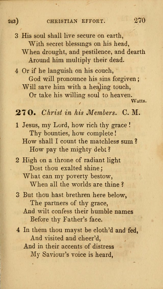 Hymns for Social Worship: selected from Watts, Doddridge, Newton, Cowper, Steele and others page 243