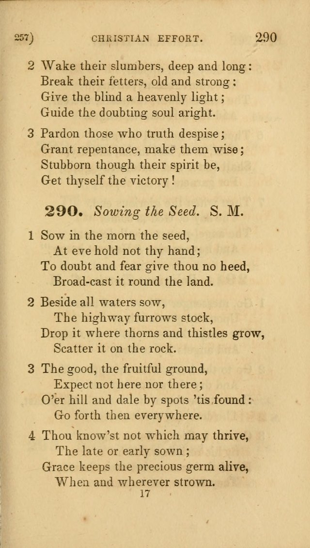 Hymns for Social Worship: selected from Watts, Doddridge, Newton, Cowper, Steele and others page 257