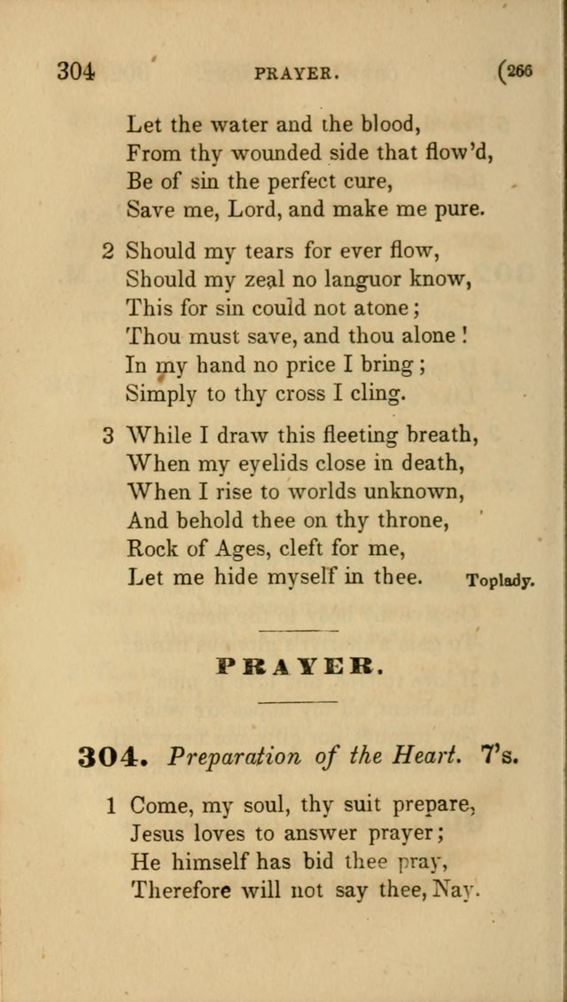 Hymns for Social Worship: selected from Watts, Doddridge, Newton, Cowper, Steele and others page 266