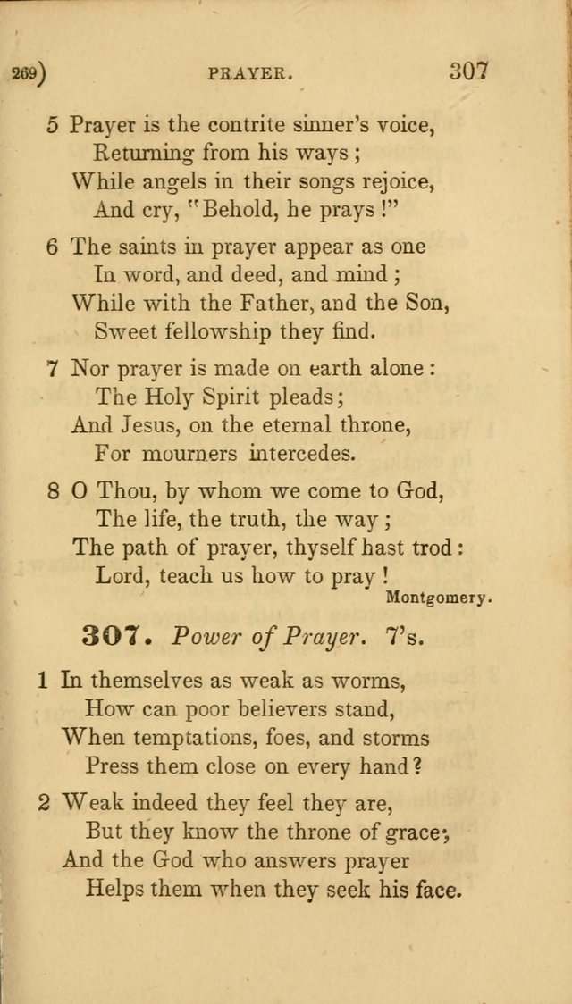 Hymns for Social Worship: selected from Watts, Doddridge, Newton, Cowper, Steele and others page 269