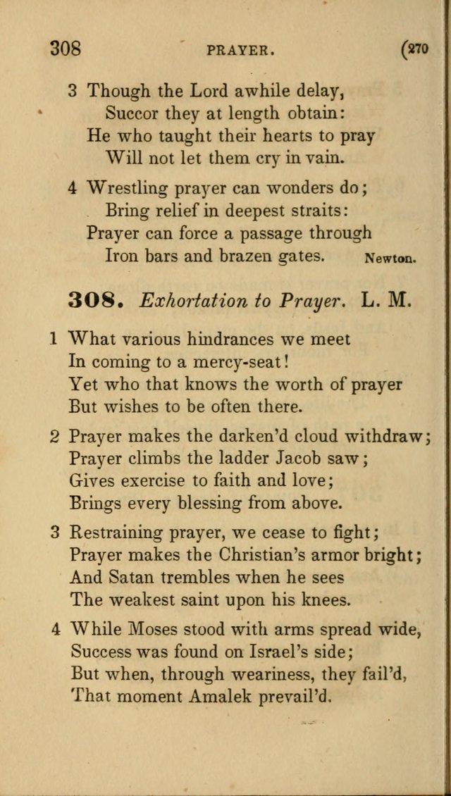 Hymns for Social Worship: selected from Watts, Doddridge, Newton, Cowper, Steele and others page 270