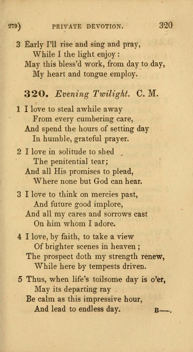 Hymns for Social Worship: selected from Watts, Doddridge, Newton, Cowper, Steele and others page 279