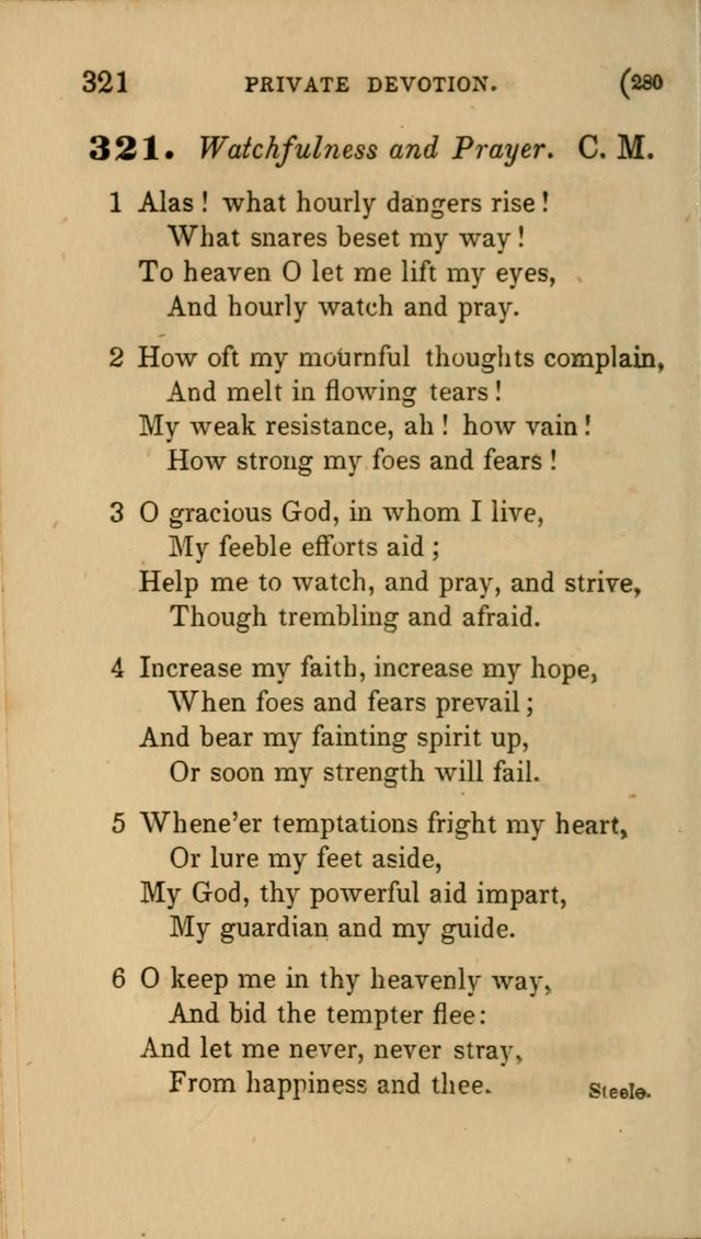 Hymns for Social Worship: selected from Watts, Doddridge, Newton, Cowper, Steele and others page 280