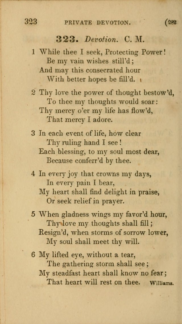 Hymns for Social Worship: selected from Watts, Doddridge, Newton, Cowper, Steele and others page 282