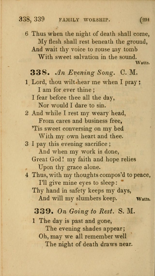 Hymns for Social Worship: selected from Watts, Doddridge, Newton, Cowper, Steele and others page 294