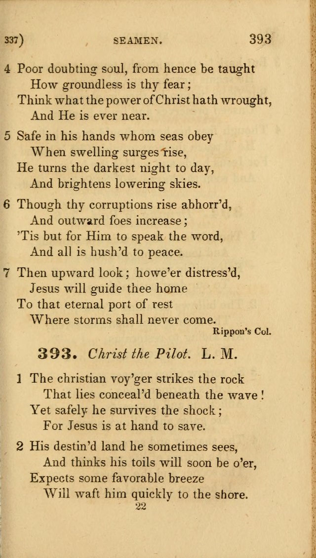 Hymns for Social Worship: selected from Watts, Doddridge, Newton, Cowper, Steele and others page 337