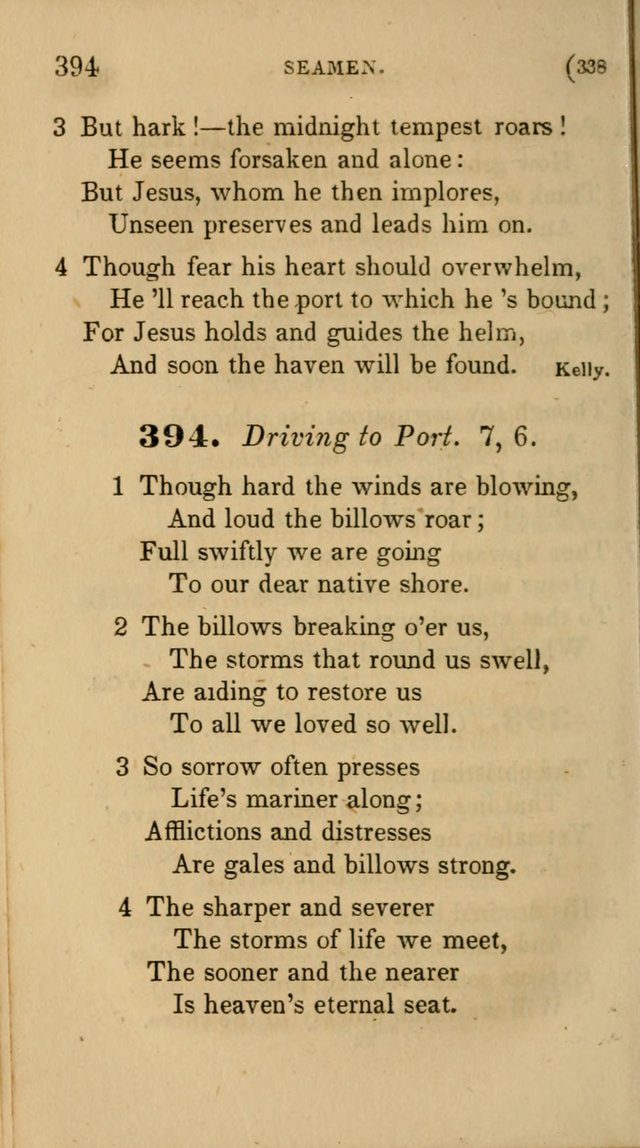 Hymns for Social Worship: selected from Watts, Doddridge, Newton, Cowper, Steele and others page 338