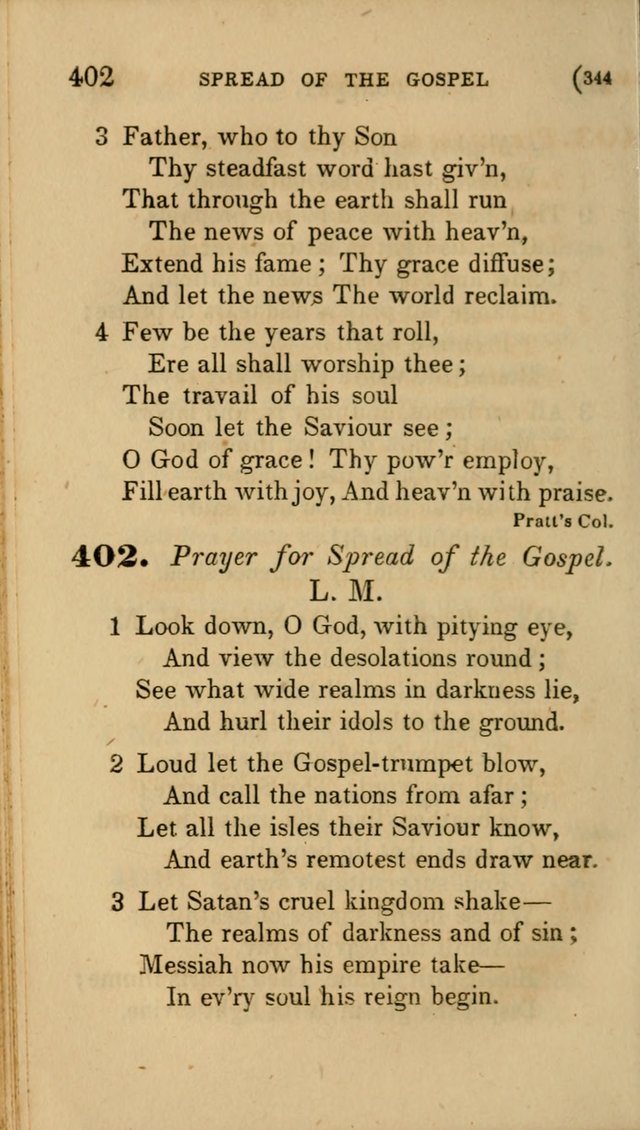 Hymns for Social Worship: selected from Watts, Doddridge, Newton, Cowper, Steele and others page 344