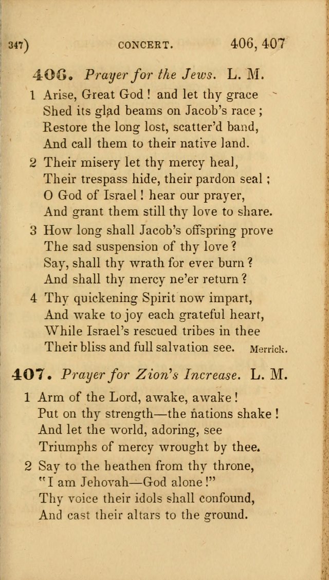 Hymns for Social Worship: selected from Watts, Doddridge, Newton, Cowper, Steele and others page 347