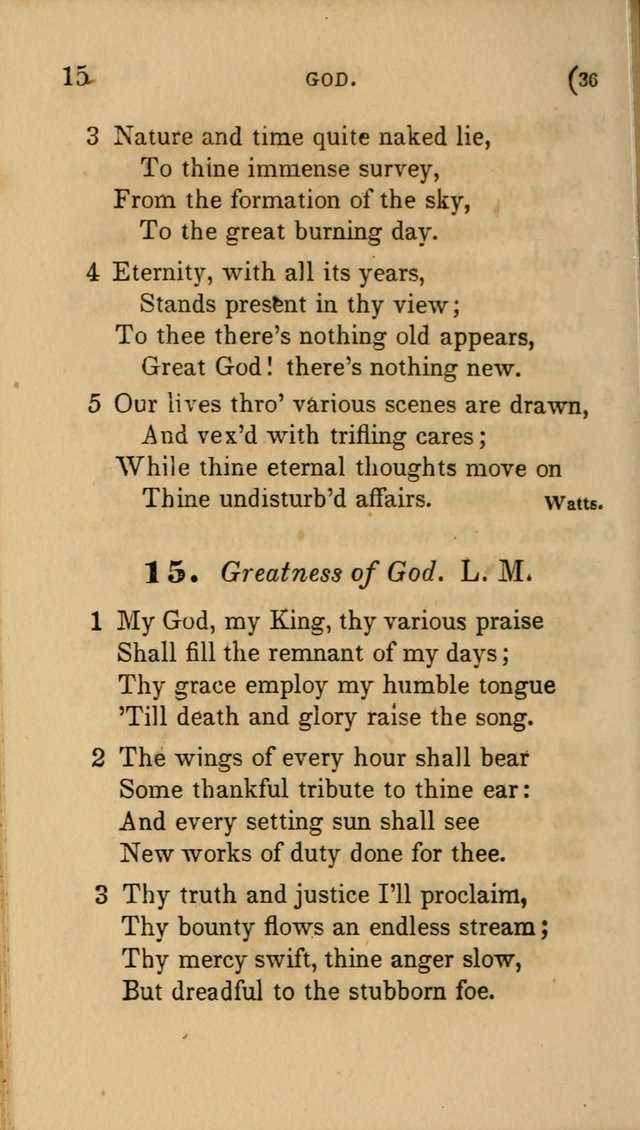 Hymns for Social Worship: selected from Watts, Doddridge, Newton, Cowper, Steele and others page 36