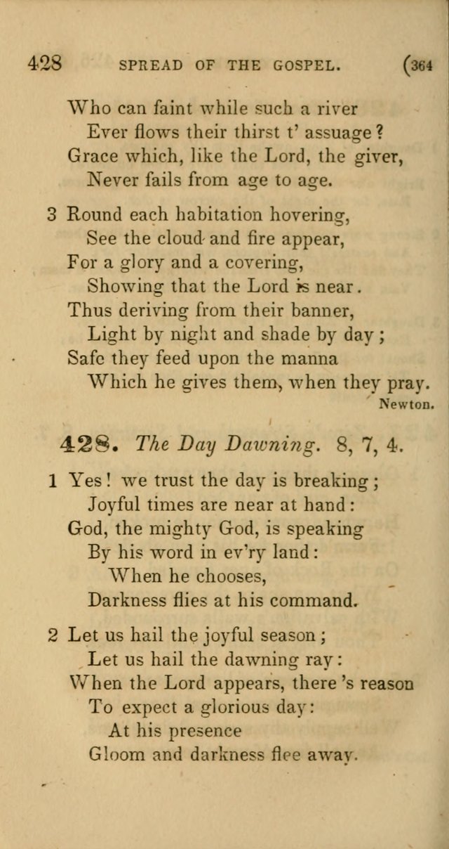 Hymns for Social Worship: selected from Watts, Doddridge, Newton, Cowper, Steele and others page 364