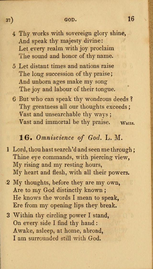 Hymns for Social Worship: selected from Watts, Doddridge, Newton, Cowper, Steele and others page 37