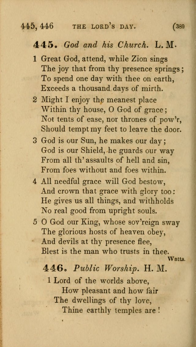 Hymns for Social Worship: selected from Watts, Doddridge, Newton, Cowper, Steele and others page 380