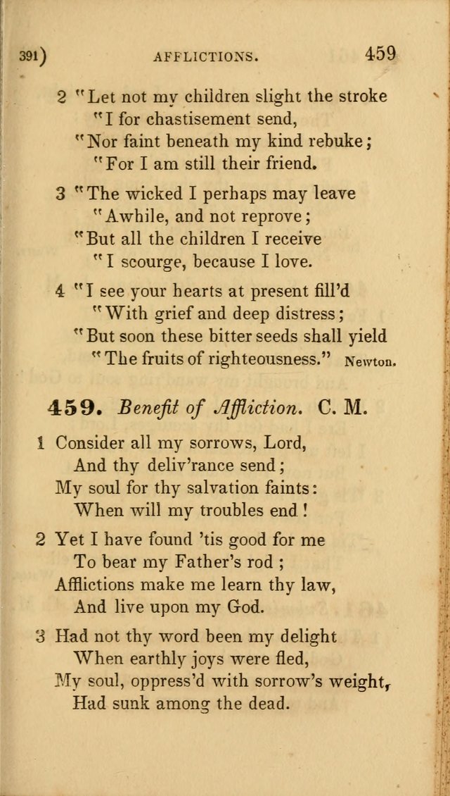 Hymns for Social Worship: selected from Watts, Doddridge, Newton, Cowper, Steele and others page 391